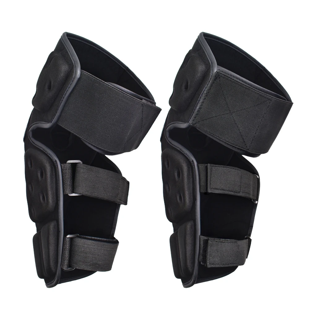 2Pcs Pro MTB Mountain Bike Knee Pad Adjustable Motorcycle Leg and Shin Guards Safety Protective Gear