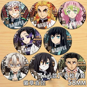 

Anime Demon Slayer Kimetsu no Yaiba Himejima Uzui Tengen Bedge Cartoon Collect Backpacks Bags Badges Button Brooch Pin Gifts