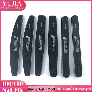 

4pcs 600/3000 100/180 Grit Nail Files Strong Sandpaper Washable Nail Buffer Emery Board Manicure Polisher Files Free Delivery