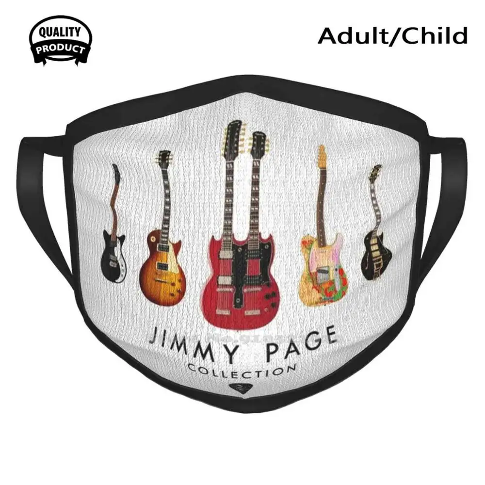 Коллекция Jimmy Page хлопковая дышащая мягкая теплая маска для рта гитара