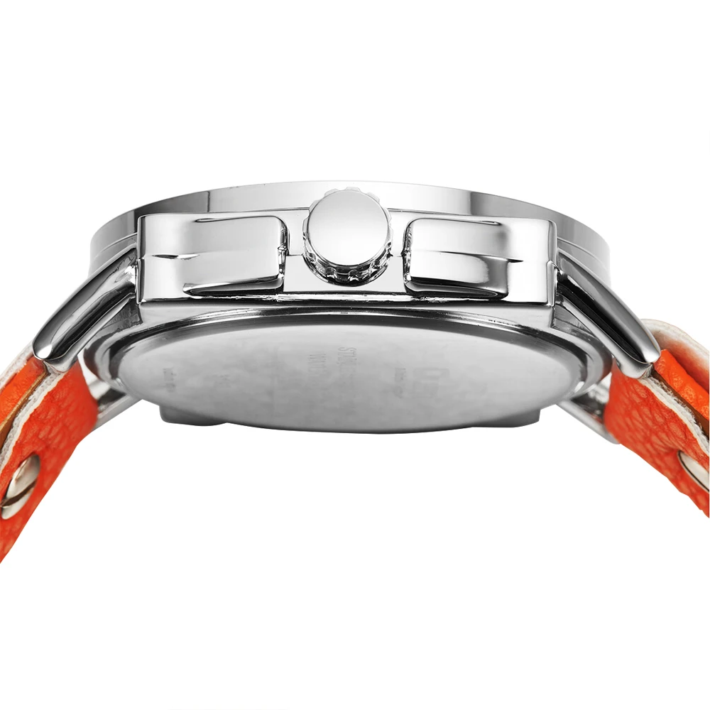 Top Luxury Brand Oulm Watches Orange Color Fashion Sports Watches Men Men's Quartz Watches Leather Mens Watches erkek kol saati drop shipping (7)