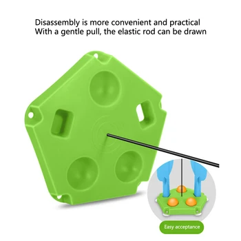 

14 Pcs Flexible Shaft Fitness Adjustable Elastic Sport Sucked Type Table Tennis Trainer Set Stress Reliever Accessories Home