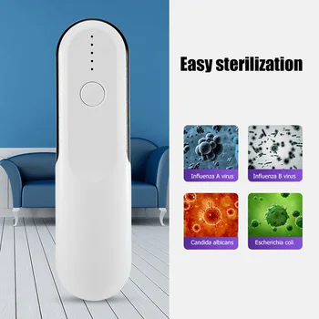 

Uv Light Sterilizer LED Uvc Lamp Portable Handheld Desinfection Lamp Home Kill Mites Germicidal Light with Gravity Sensor