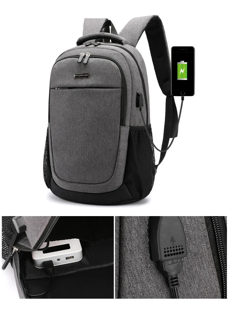 Usb зарядка Противоугонный Рюкзак 15," Мужской рюкзак для ноутбука водонепроницаемый мужской качественный рюкзак многофункциональный рюкзак для подростков