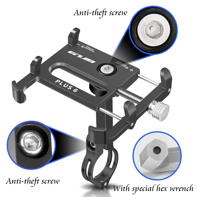 GUB металлический велосипедного держателя телефона велосипед велосипедный держатель для камеры Зажим для 3,5 до 7,15 дюймов Автомобильный держатель телефона MTB езда по горной дороге аксессуары