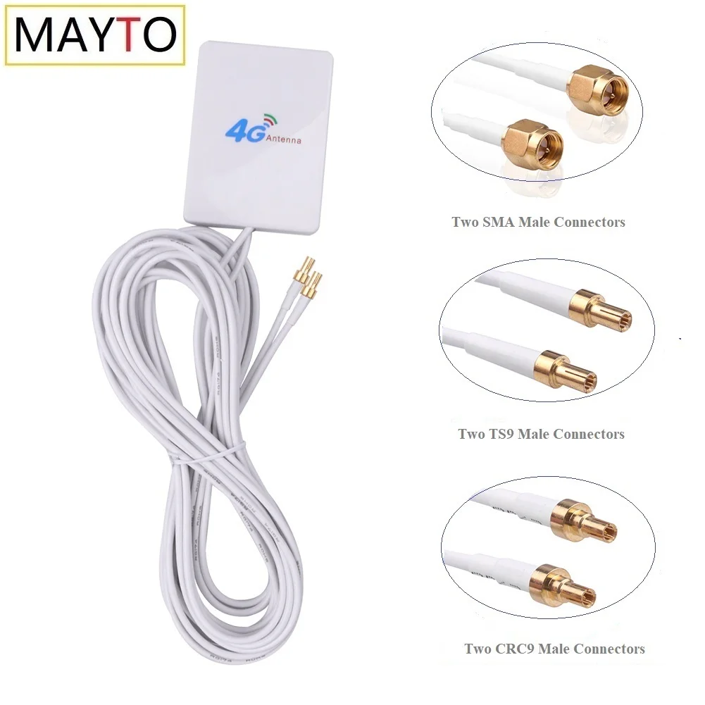 Антенна 3G 4G LTE SAM CRC9 TS9 Коннектор маршрутизатор внешняя антенна с кабельным