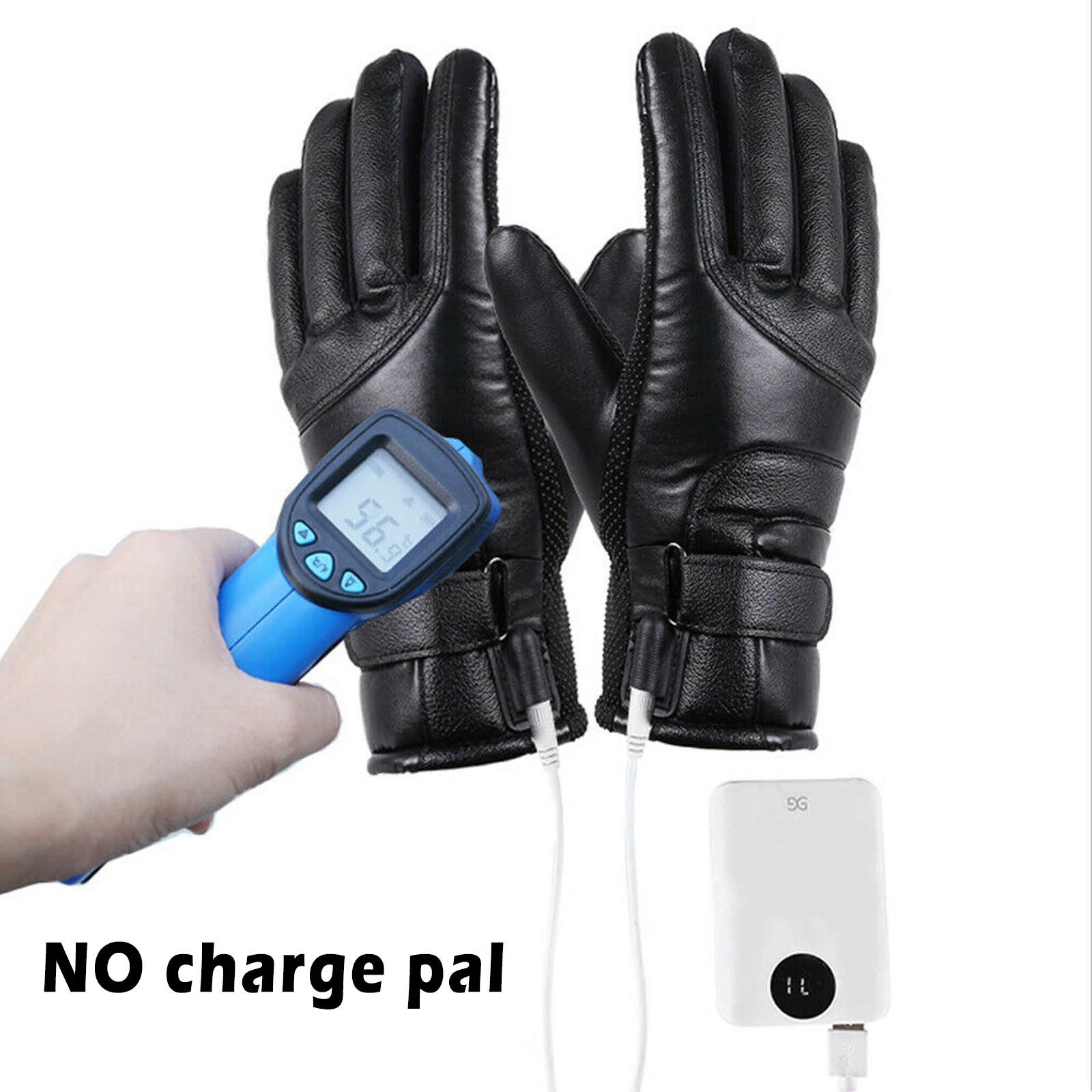 Winter Electric Heated Gloves Waterproof Windproof Cycling Warm Heating Touch Screen USB Powered Heated Gloves Christmas Gift