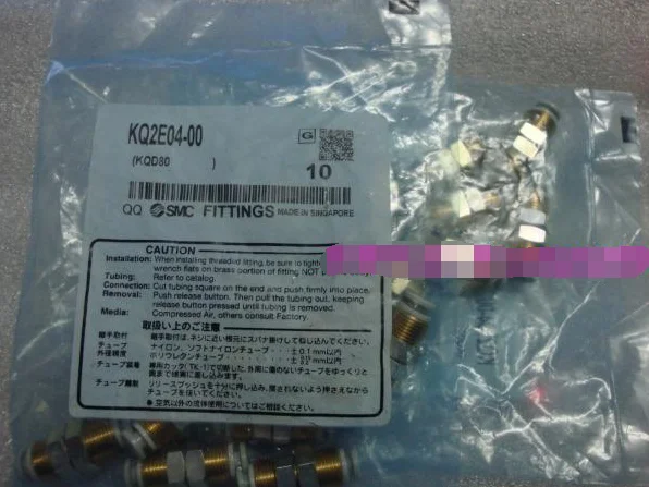 

1Bag/10pcs New SMC KQ2E04-00 Bulkhead Union Brass Fitting