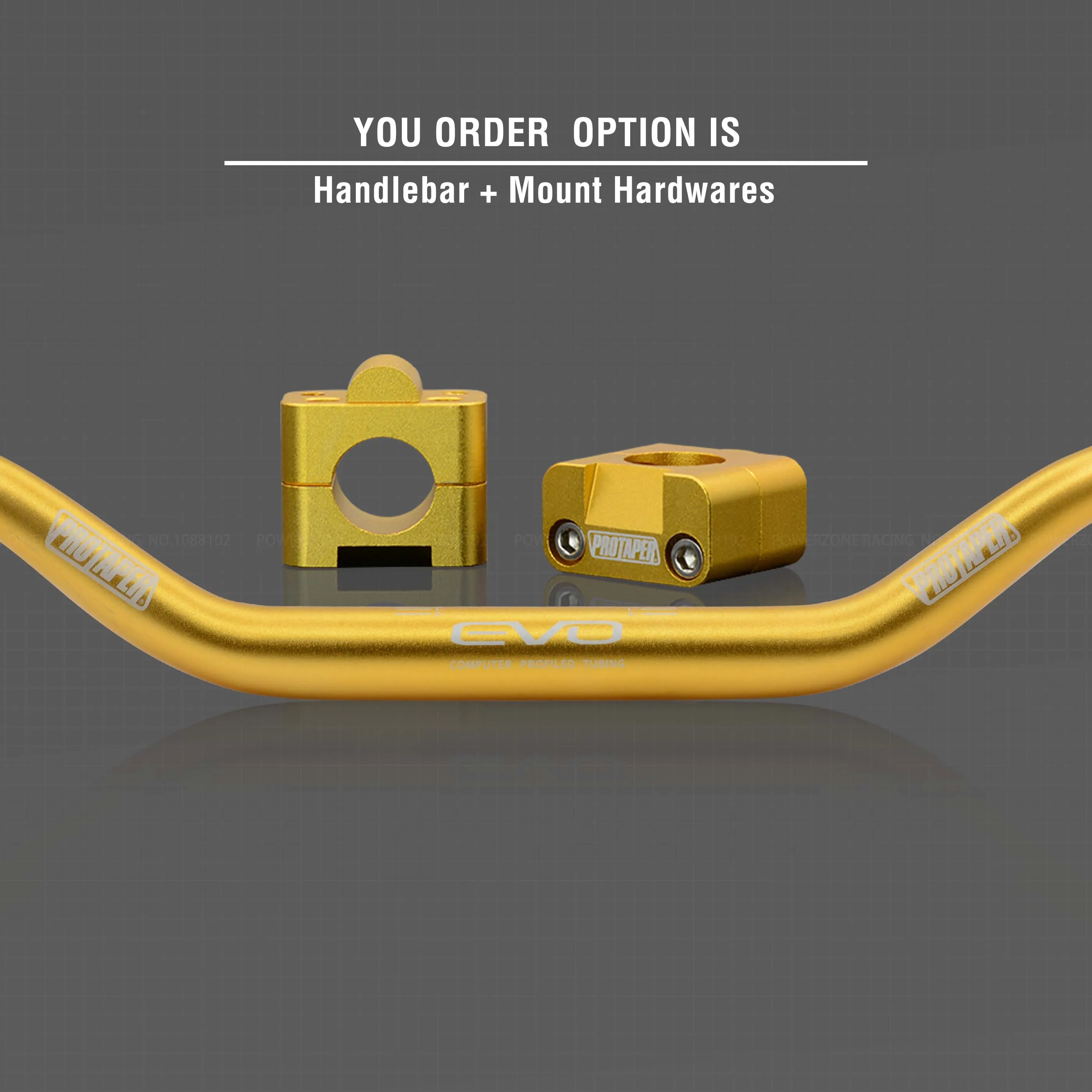 Gold Combo2 Руль для Pro Taper Pack Bar 1-1/" Классическая дверная ручка барные Колодки Ручки Pit Pro Racing Dirt Pit Bike мотоцикл с адаптер cnc - Цвет: Gold Combo2