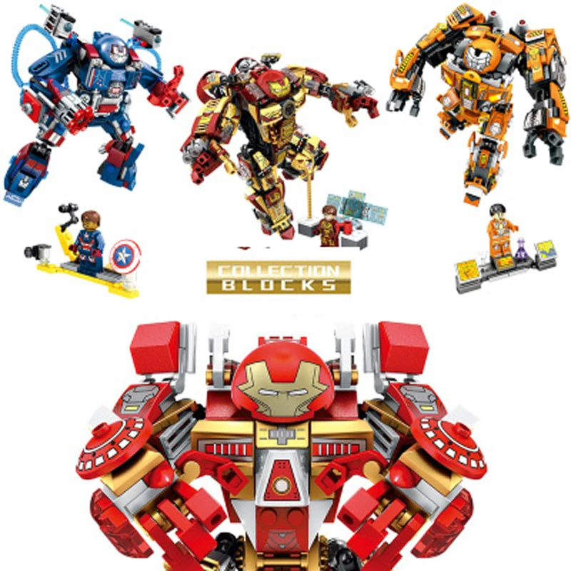

New hero steel mecha captain kong robot series boy and child puzzle block toys gifts