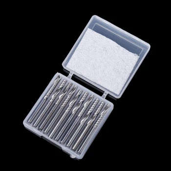 

10 Pcs 4mm Shank Single Flute Carbide Spiral End Mill Cutter CNC Router Bits 22mm CEL