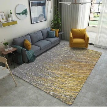 

Simple Geometric Living Room Bedroom 3D Printed Carpet Nordic Carpet Pattern Floor Mats Hallway Floor Mats Can Be Customized