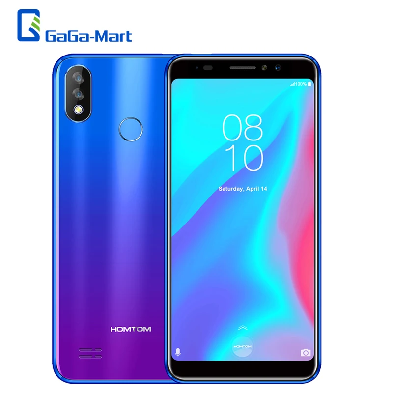 Смартфон HOMTOM C8 5 дюйма 18:9 Android 8 1 2 ГБ + 16 13 МП 3000 мАч отпечаток лица разблокированный