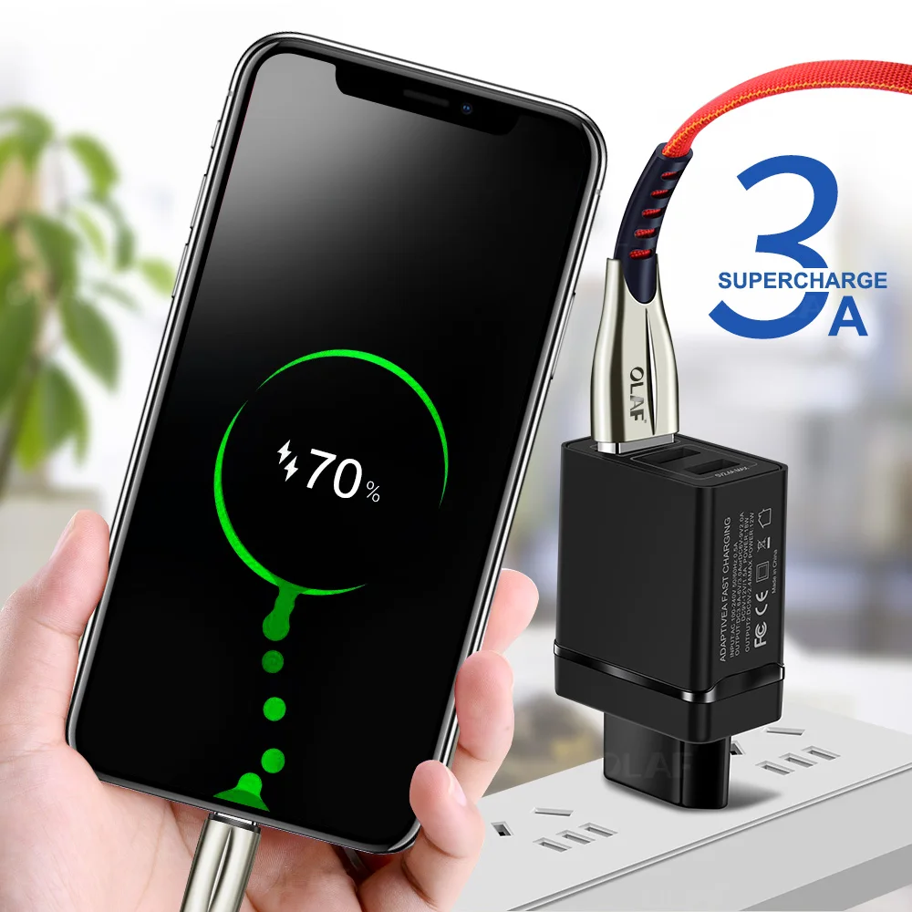 Кабель USB Type C Olaf для Samsung S9 S8 Быстрая зарядка 3 0 мобильный телефон кабель Xiaomi mi9 Redmi