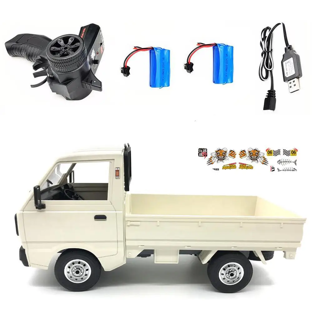 

RCtown WPL D12 1/10 4WD RC Car Simulation Drift Truck Brushed 260 motor Climbing Car LED Light On-road RC Car Toys Kids Gifts