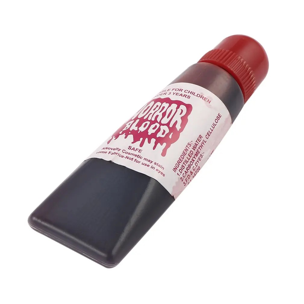 Unique Toy Popular for Halloween Fake Blood Gel Tube Horror fancy dress Costume Halloween Party Joke Red Toy