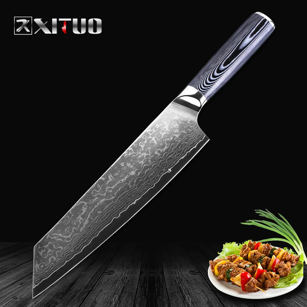 Xituo Damascus Knife Santoku Chef Knife 8" Inch Japanese Damascus Steel