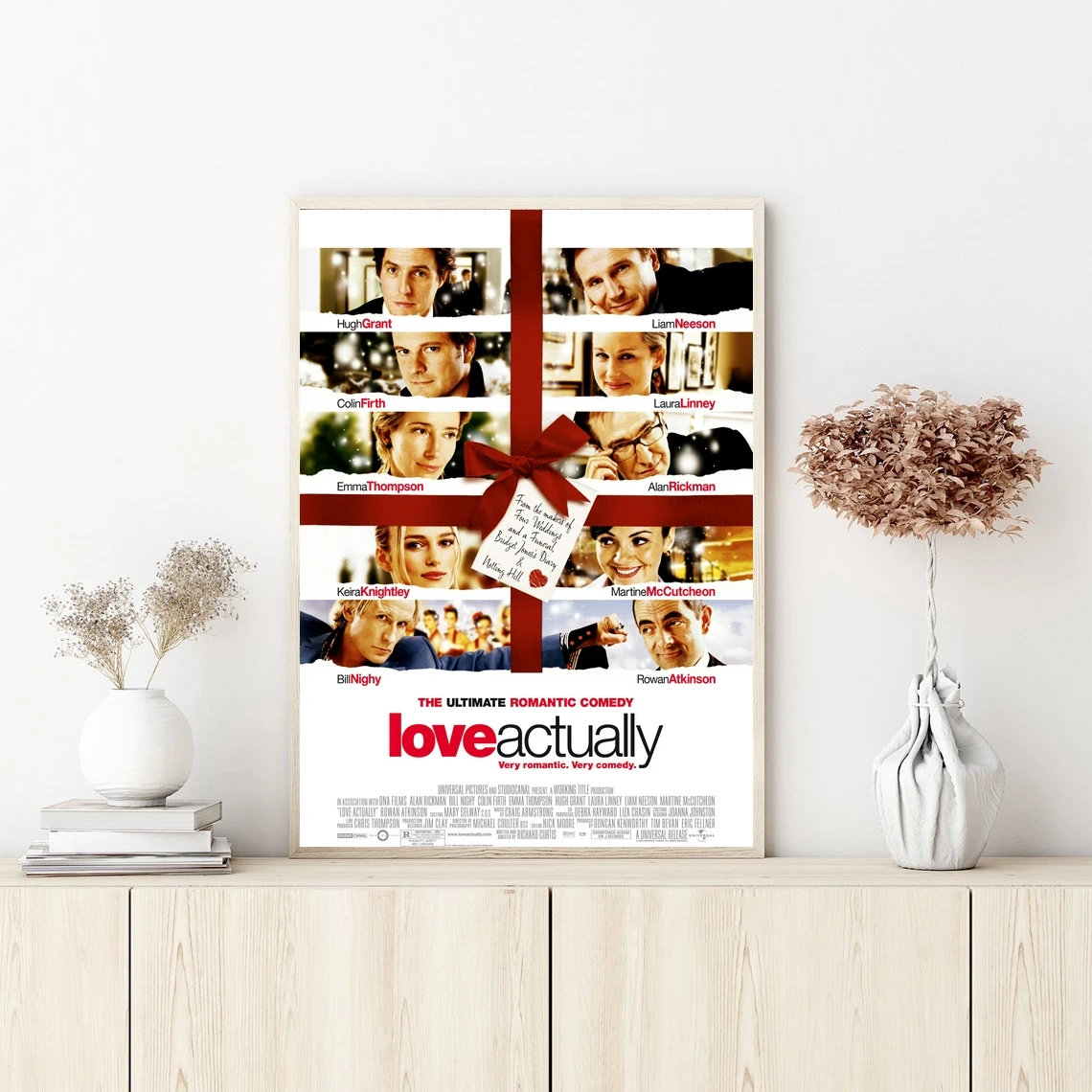 

Картина на холсте с надписью «Love фактически», Настенная картина, декор для гостиной и дома (без рамки)