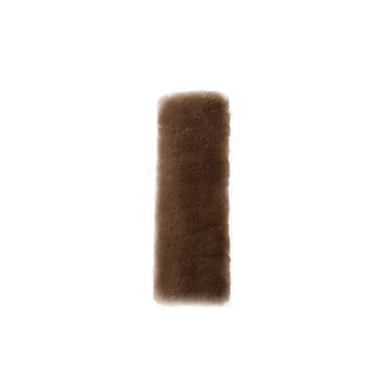 khaki 1 пара автомобильный ремень безопасности накладка на плечо Подушка протектор зима - Название цвета: khaki