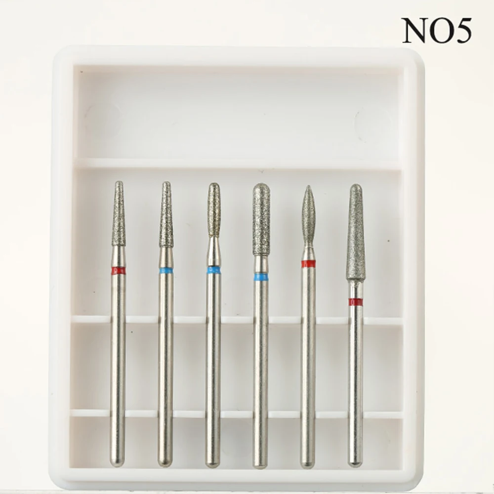 9 типов алмазных сверл для ногтей, фреза для маникюра, электрическая машина, набор вращающихся заусенцев для удаления кутикулы, очищающий гель, аксессуары для удаления