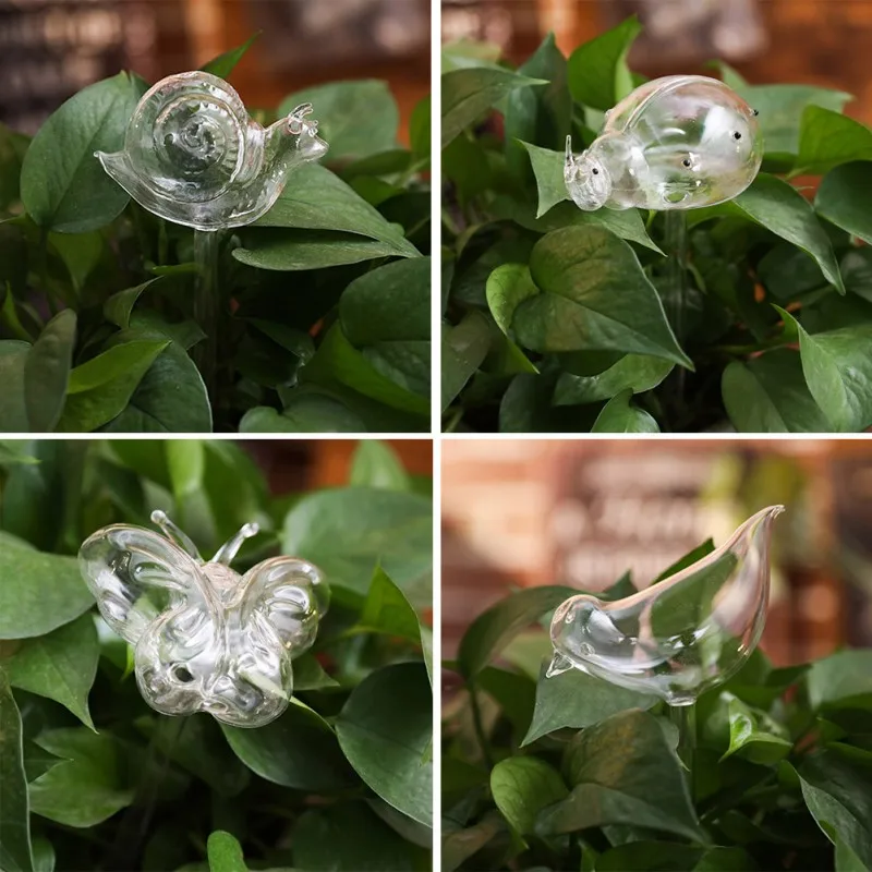 Automatic Watering Device Glass Plant Flowers Water Feeder