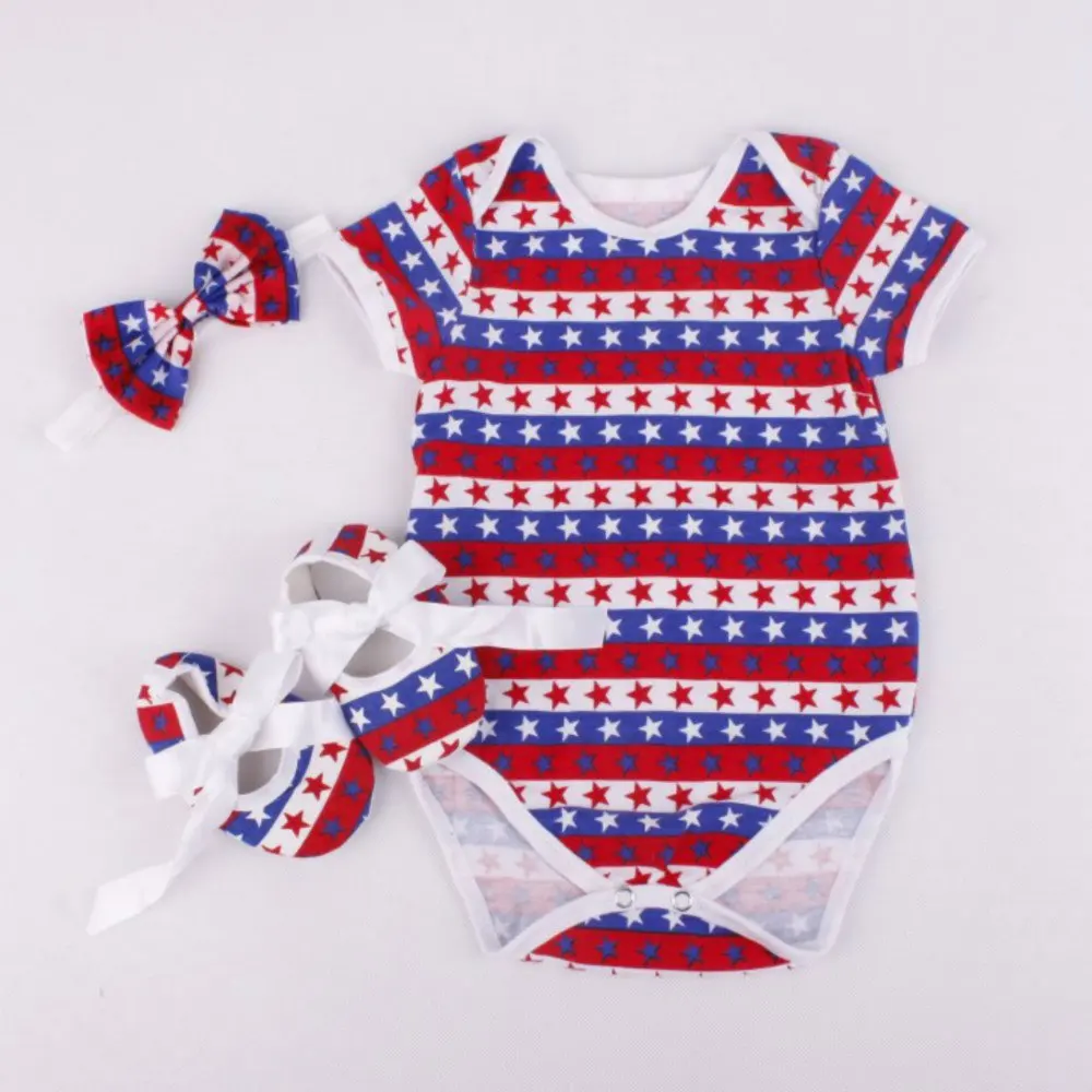 

Reborn Baby Doll Romper Clothes Headband Shoes Set For 20-22 Inch Reborn Newborn Dolls Matching Clothing Baby Doll Accessories