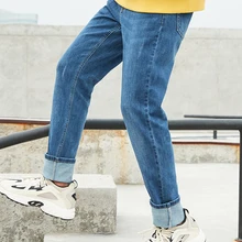 Semir, черные джинсы, мужские, брендовые, новые, подходят, прямые ноги, брюки, молодежные, тянущиеся, удобные, тонкие брюки