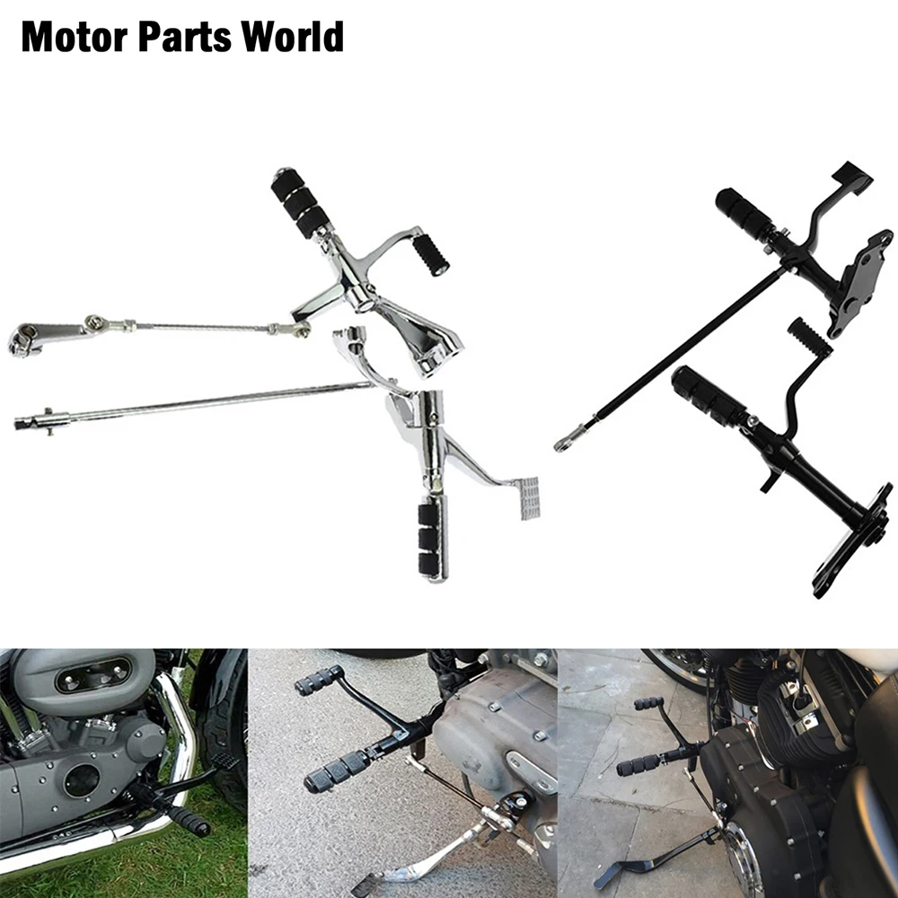 Motorcycle Forward Controls Complete Kit Pegs Levers Linkages For Harley Sportster 883 1200 XL 1991-2003 2004-2013 2014-2020