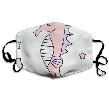 

Dustproof Washable Reusable Cute Seahorse Mouth Cover Mask Protective Warm Windproof Mask