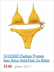 JAYCOSIN 2020 New Sexy girls Bikini Push-up Print Swimwear Women Push-up Bra Bikini Set Swimsuit Beach Bathing Swimwear 13#10 
