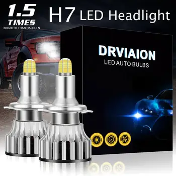 

2PCSAuto Car LED H7 18000LM 8 Sides 110W 3D Led Headlights Bulbs High Power 360 degree Lamp High Or Low Beam