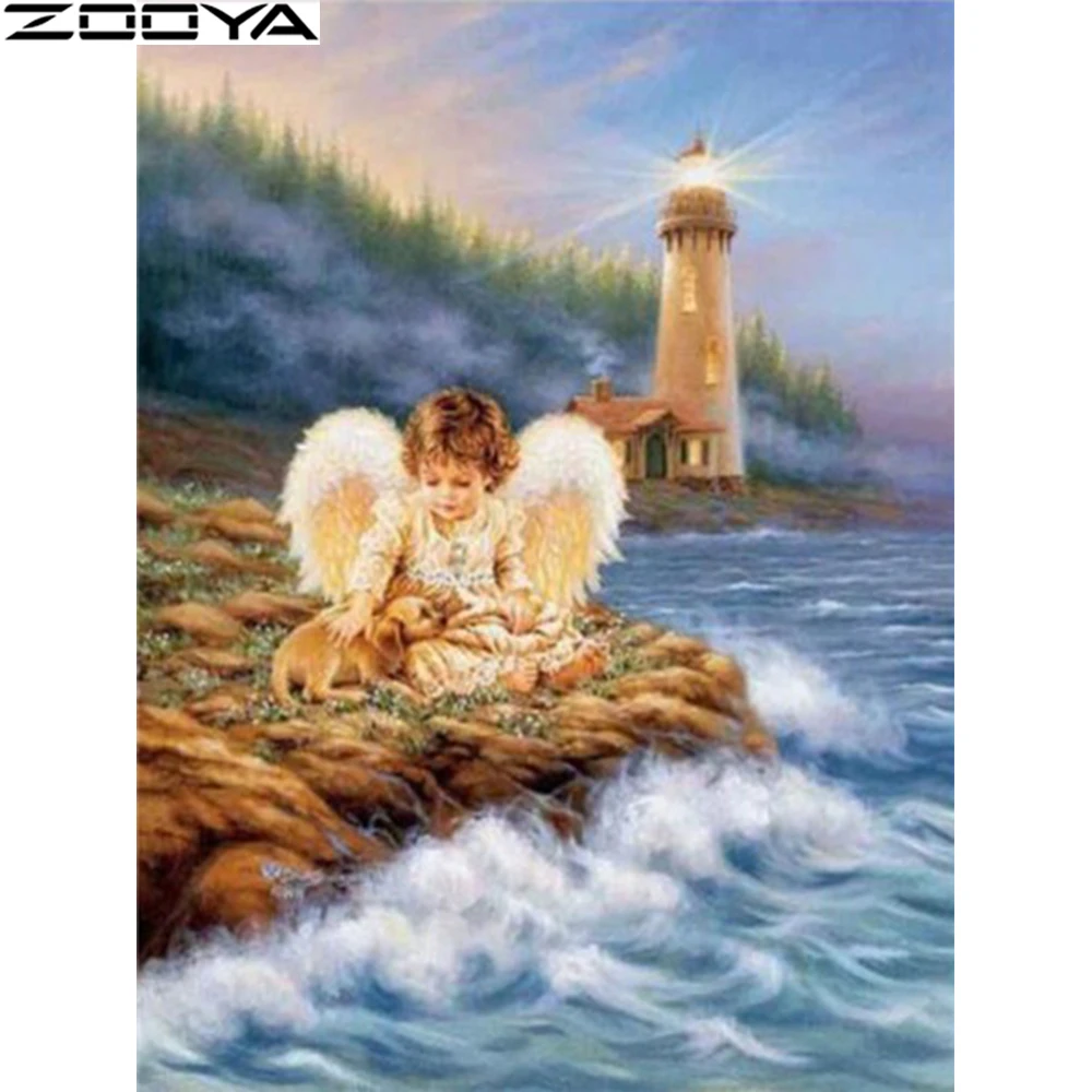 CH001-11 ZOOYA DIY 5D алмазная живопись, стразы, картины, алмазная вышивка, ангелы, распродажа, полный набор алмазной мозаики, наборы для домашнего декора CH001 - Цвет: CH001-11