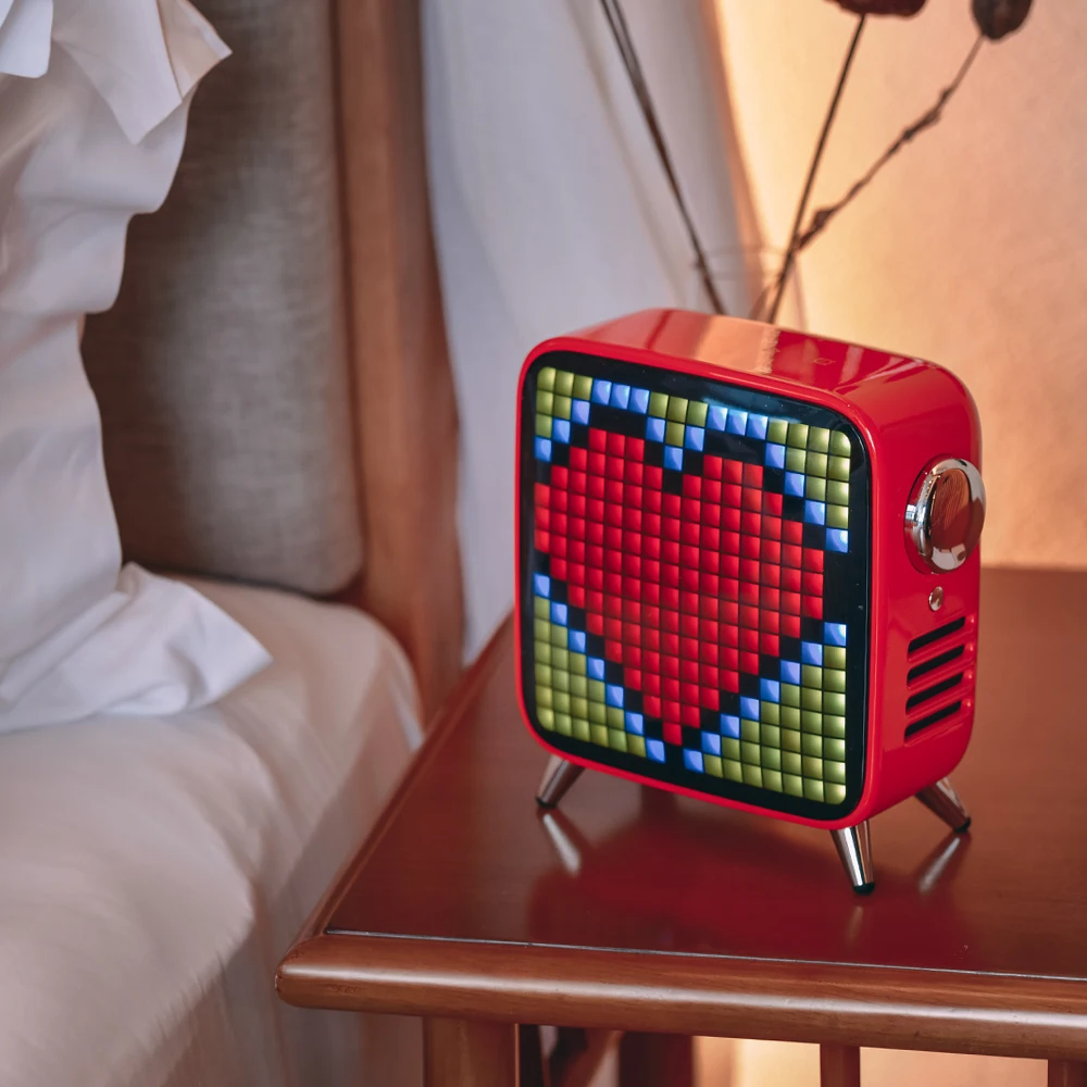  Divoom Tivoo Max Pixel Art Bluetooth Wireless Speaker with 2.1 Audio System 40W Output Heavy Bass A