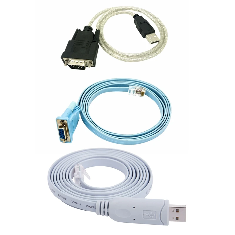 2 комплекта USB к RJ45 для консольного кабеля с сетевым кабелем серийный кабель Rj45 DB9