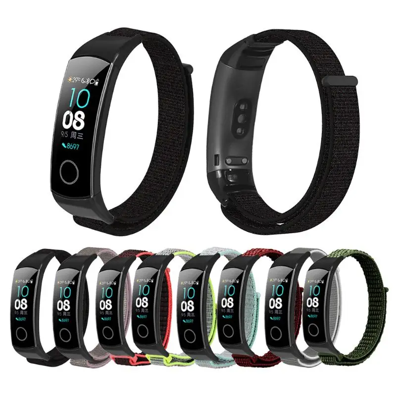 

Replacement Durable Nylon Loop Wristband Smart Watch Band Wrist Strap for Huawei Honor Band 5/4 Bracelet Accessories