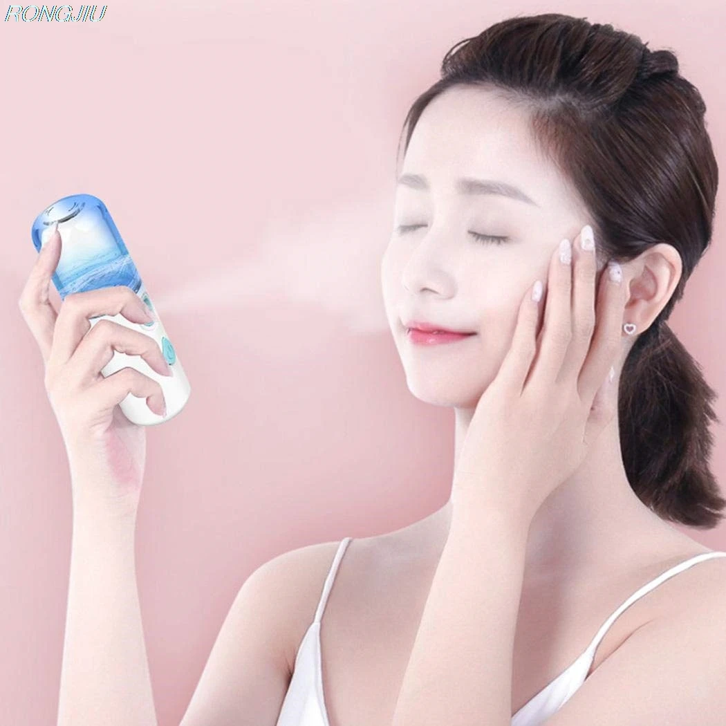

Portable Mini Nano Mist Spray Facial Moisturizing USB Rechargeable Beauty Instrument Face Humidifier Daily Cooling Water Sprayer