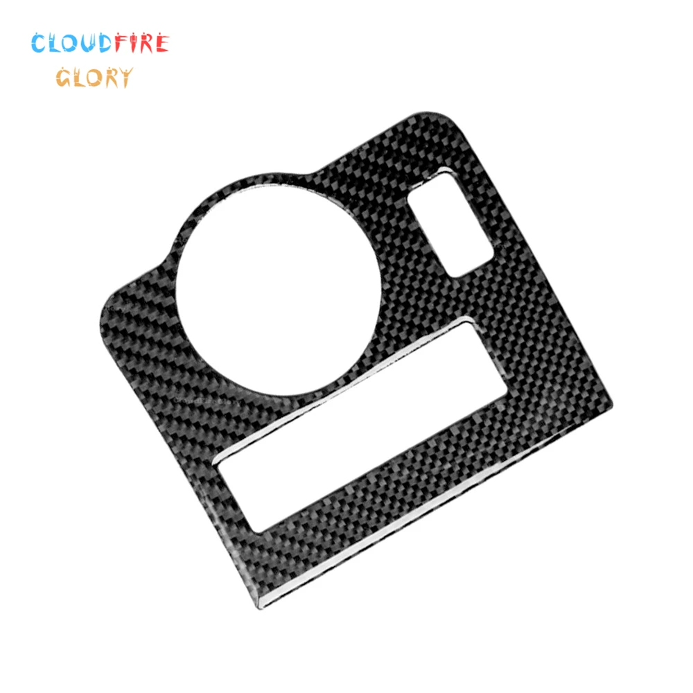 CloudFireGlory Carbon Fiber Interior Headlight Switch Decor Trim Cover For Ford Mustang 2009 2010 2011 2012 2013