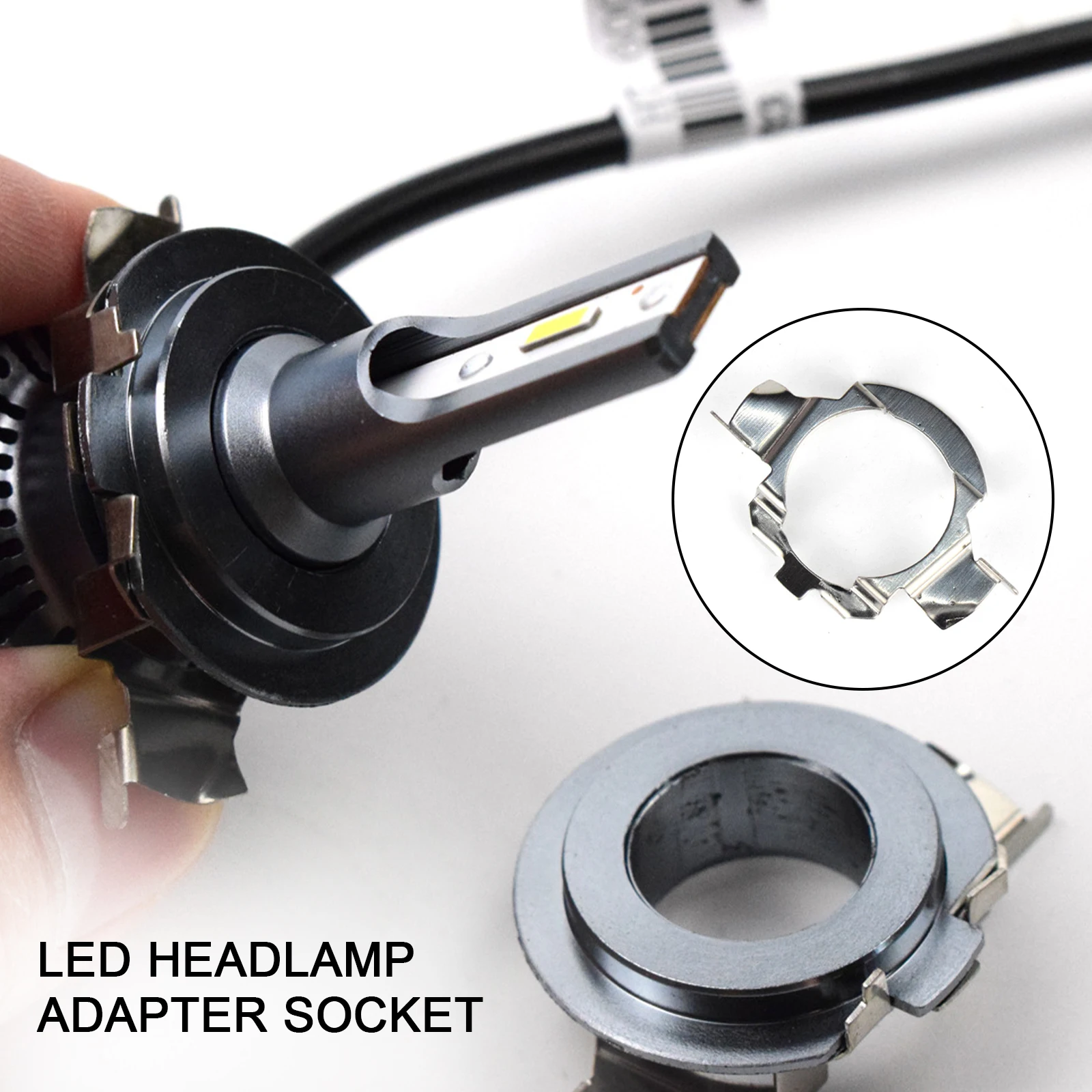 2Pcs H7 LED Headlight lamp Adapter Socket Base Retainer Holder For BMW/Audi/Bens/VW/Buick/Nissan/Volvo Ford Explorer Ben.z ML350 headlight holder led lamp bulb base led headlight light holder led lamp bulb lamp holder light bulb socket socket connector plug adapter