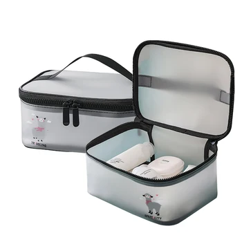 

Transparent PVC Cosmetic Bag Korean Style Women Makeup Bag Pouch Toiletry Bag Waterproof Makeup Organizer Case necessaire