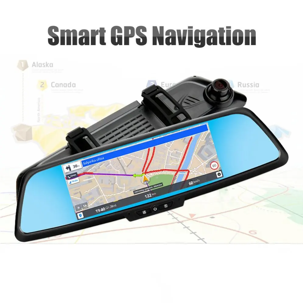 7 дюймов Профессиональный Двойной объектив Видеорегистраторы для автомобилей 3g Зеркало заднего вида Регистраторы Камера Full HD 1080P Dash Cam для Android 5,0