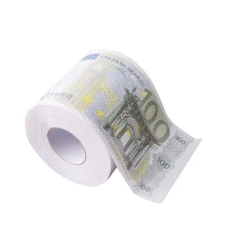 

Euro printed roll paper toilet paper household paper bathroom toilet paper cleaning supplies novelty gifts funny hot