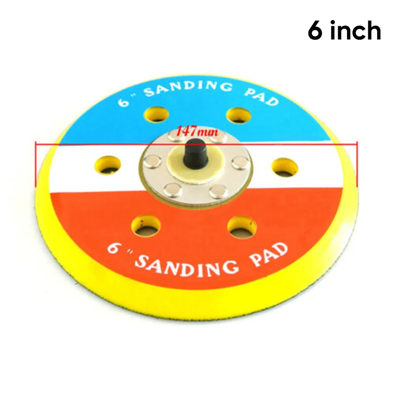 12000RPM 6 Inch Dual Action Random Orbital Sanding Pads For Air Polisher