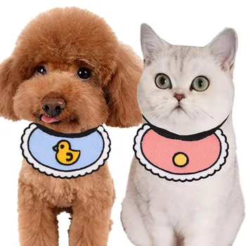 

Fashion Korean ins Pet Bibs Cat Bandanas Scarf Bibs Cute Cartoon Style Puppy Small Dog Saliva Towels Neckerchief Pet Accessories