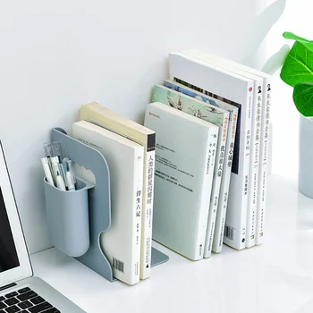 

Retractable Bookends For Shelves Book Support Stand Bookshelf With Pen Holder Adjustable Bookends Book Rack Folder Book Stoppers