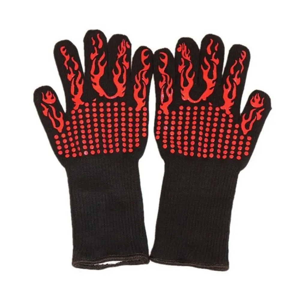 

1pcs Microwave Oven Gloves High Temperature Resistance Non-slip Oven Mitts Heat Insulation Kitchen Cooking Grilling Gloves