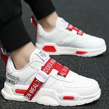 Мужские кроссовки на платформе; модные кроссовки с пряжкой; мужские резиновые теннисные кроссовки; мужские повседневные кроссовки на массивном каблуке; Вулканизированная обувь для мальчиков; нескользящая обувь