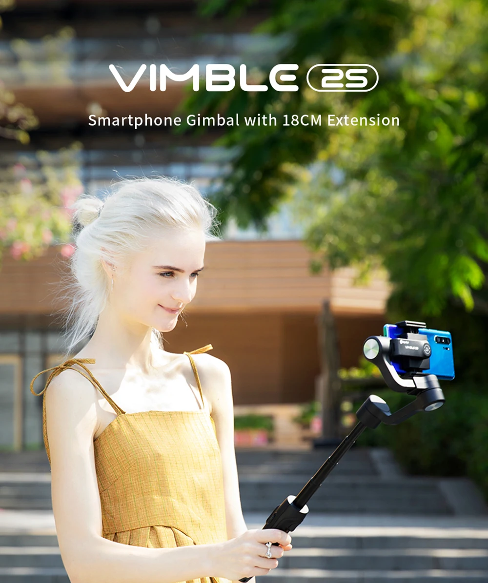 FeiyuTech Vimble 2/Vlog Карманный стабилизатор 3-осевой портативный смартфон Кардана шест Штатив для iPhone Gopro экшн Камера