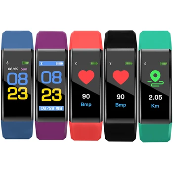 

0.96 inch Y3 Color Screen Smart Bracelet Heart Rate Monitor Fitness Blood Pressure/Oxygen IP67 Waterproof Smartwatch Pedometer