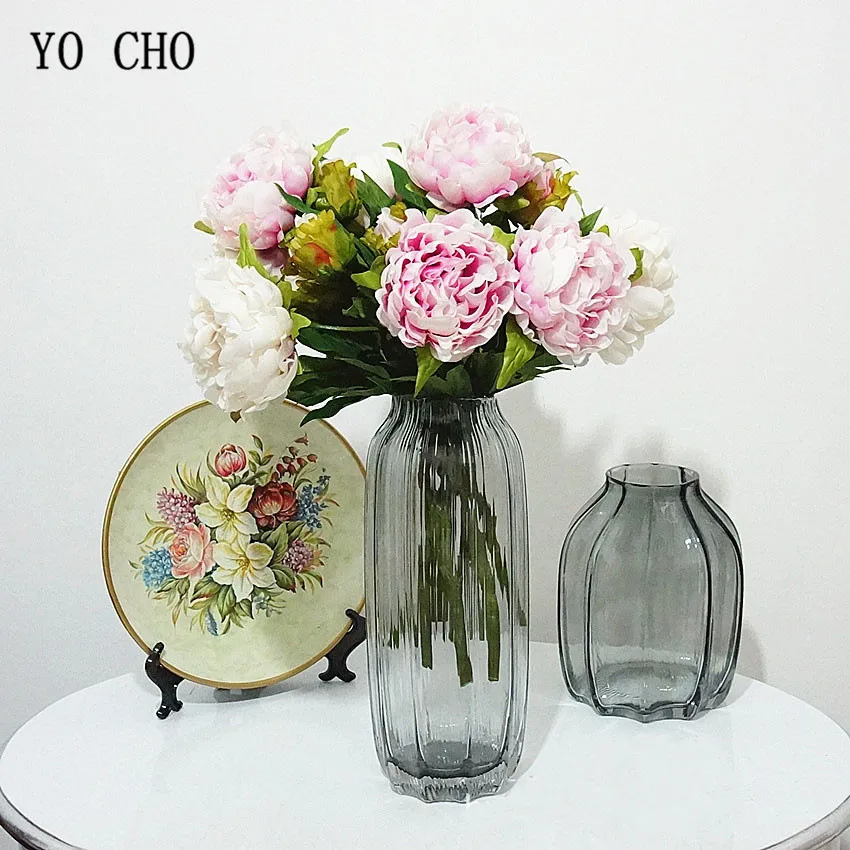 fake peonies artificial flower silk peony wedding decoration  (15)