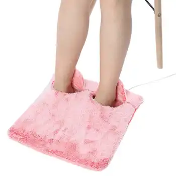 

Electric Foot Heater Flannel Slippers Cute Home Office Feet Warmer Heating Cushion Pad for Feet Hands Body Winter Fast Heater